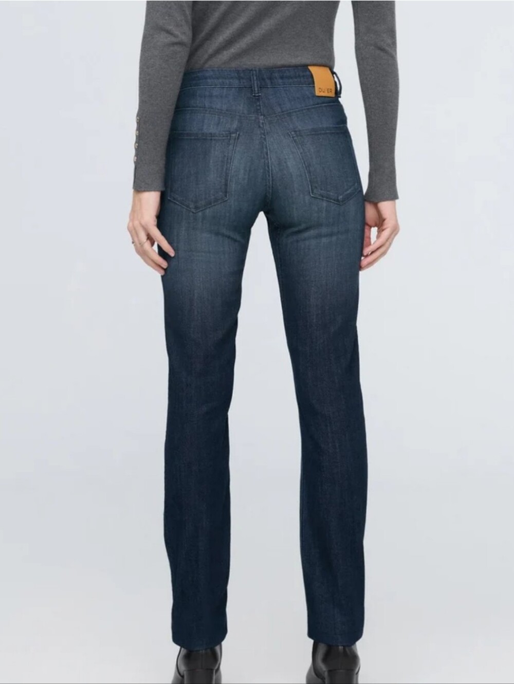 DUER Performance Denim Mid Rise Slim Straight Jeans